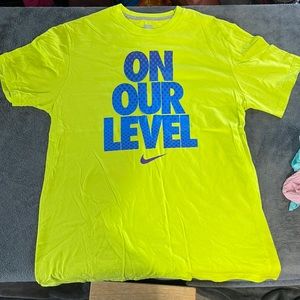 Neon yellow Nike shirt, XL